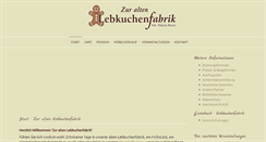 Desktop Screenshot of lebkuchenfabrik.com